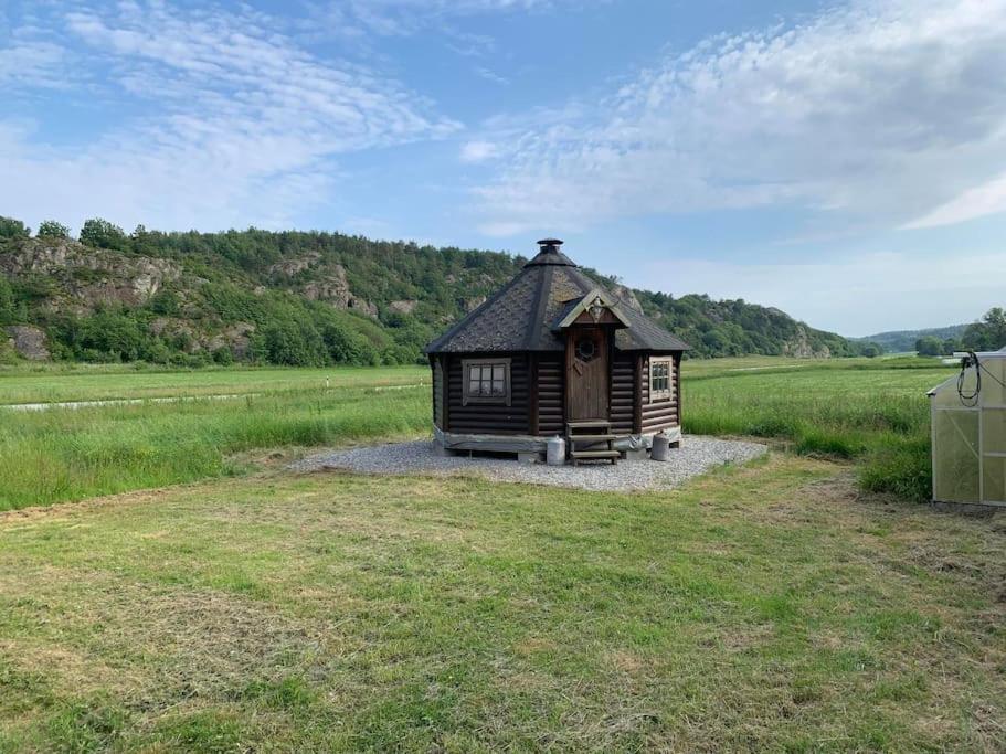 The Pink Cabin Tyfta Buitenkant foto